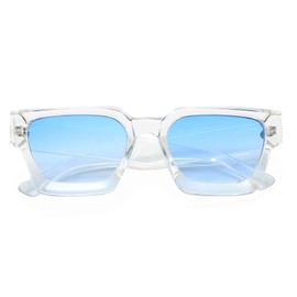 YAMEIZE 90s Sunglasses Retro Square Oversized Trendy Vintage Chunky Women Sunglasses Outdoor UV400 Protection