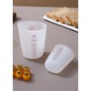 Mocrcrel Set of 3 Silicone Flexible Measuring Cups with Marking,
