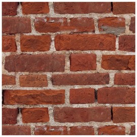 HELLKIT Brick Peel and Stick Wallpaper Vintage 17.3" x 393" Self-Adhesive Wallpaper Removable Red Brick Wall Paper Faux 3D Brick Contact Paper for Fireplace Bedroom Bathroom Decorative Vinyl Roll