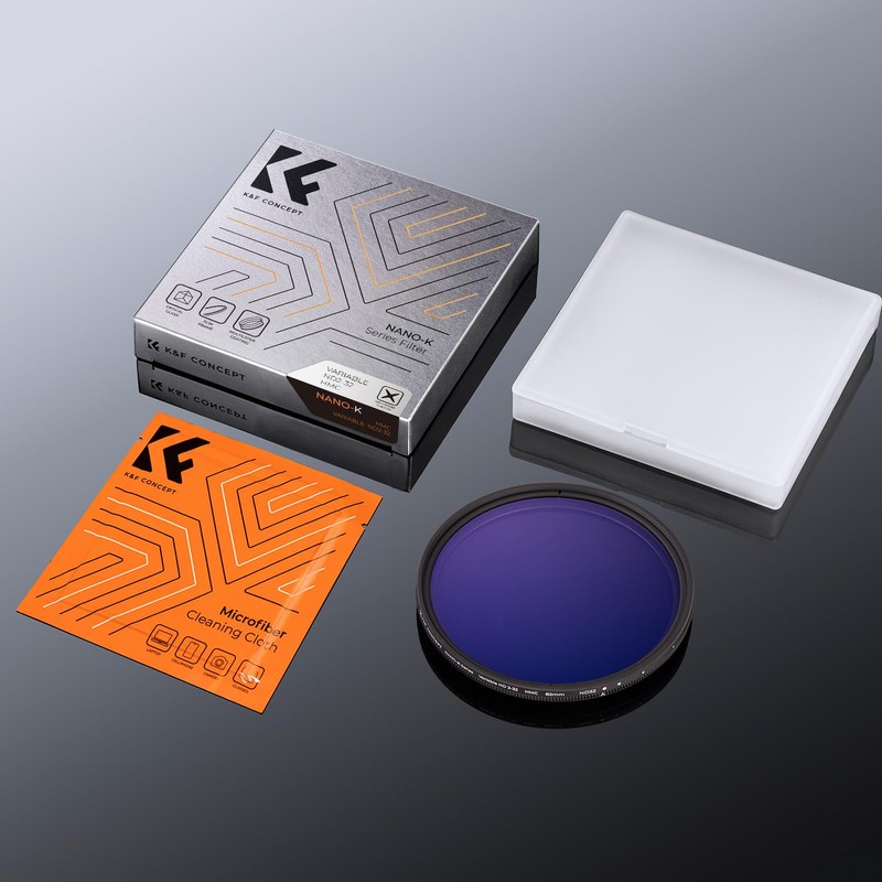 K&F Concept 43mm Variable ND2- ND32 Filter, 5-Stop Adjustable ND