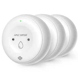 APEC WATER WiFi Water Leak Detector for Home, App Connected get Real-Time Alerts, Highly Reliable Dual Sensor Wet Moisture Detection (3PK)