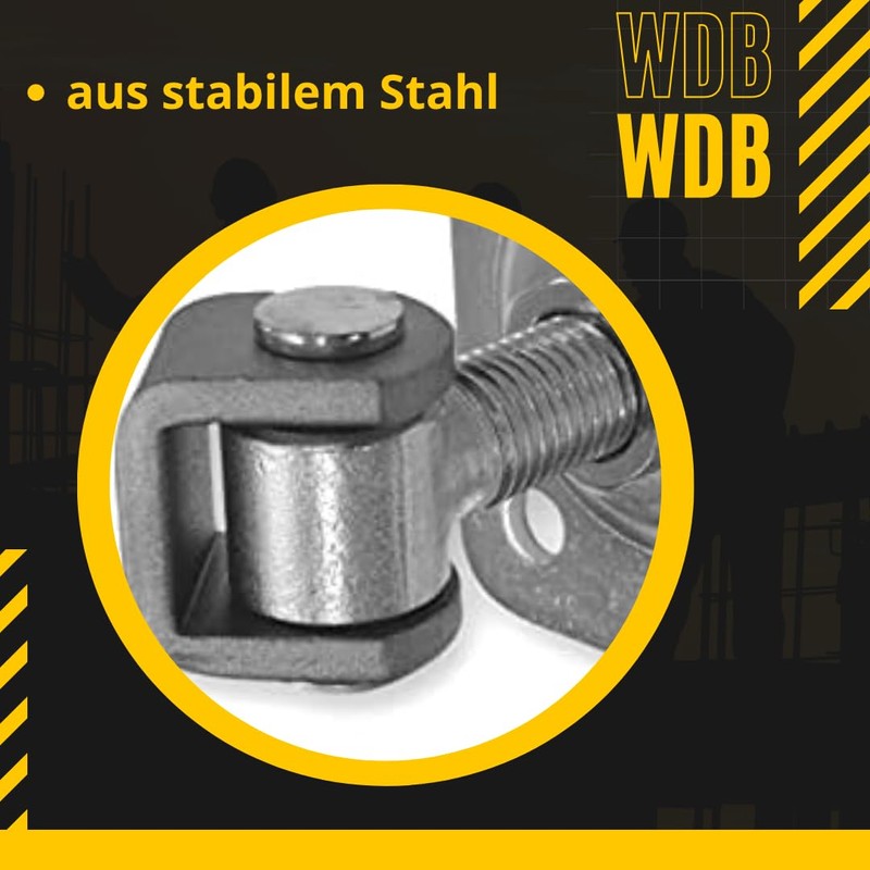 WDB - Gate Rod Adjustable Screw-On Plate - Garden Gate