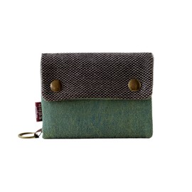 TOEDNNQI Trifold Wallet, Card Case, Women's, No Bills Folding, Light Cute, Mini Wallet, Coin Purse, Canvas, Multiple Storage, Card Holder, Plain, Simple, School Trip, Graduation Ceremony, School