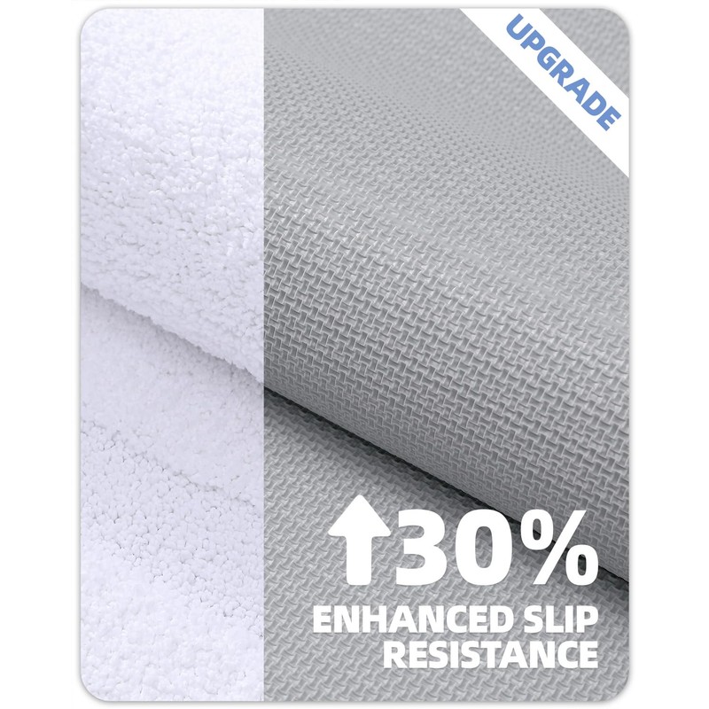 COLOR&GEOMETRY Bath Mat, Extra Soft Bathroom Mat Non Slip Bath
