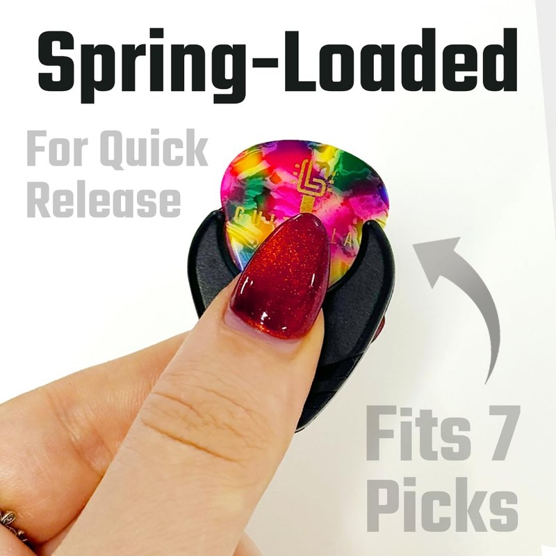 Guitar Lab Guitar Picks Holder & 10pcs Guitar Picks Plectrum