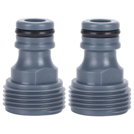 Fdit G3/4 Male Thread Quick Coupling Nipple Garden Hose Tap Nipple Adapter Irrigation Tool Sprinkler Irrigation Device Accessories Pack of 2