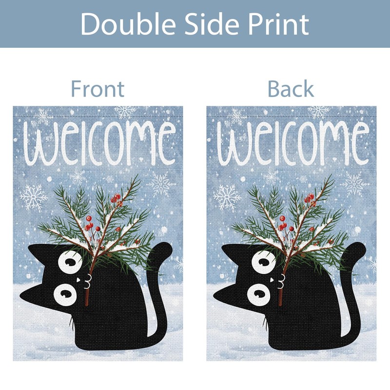 Winter Garden Flag 28 x 40 Inch Double Sided for
