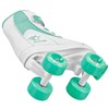Roller Derby Firestar Youth Girl's Quad Roller Skates, White/Mint, Size