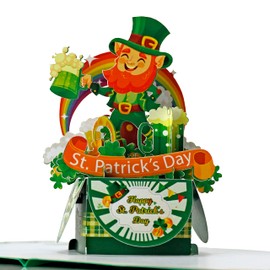 CUTPOPUP Patrick's Day in Box 3D Card, Patrick Cards, Pop Up Greeting Cards, US8-SD151UK1515