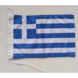 Premium Boat Flag Greece 20x30cm Fabric Weight - Boat Flag, Boat Flag, Marine Flag 20x30cm (Greece)
