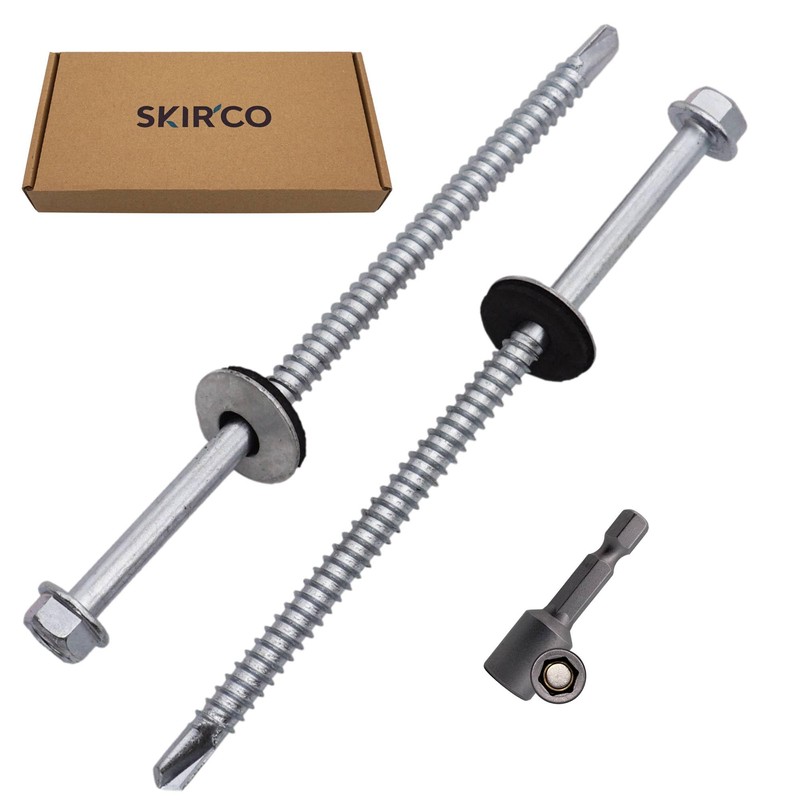 SKIR'CO (20 pcs) Zinc Plated Roofing Screws 5.5 x 105