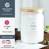 CZSZYGHBAO Large Glass Flour and Sugar Containers Jars with Bamboo