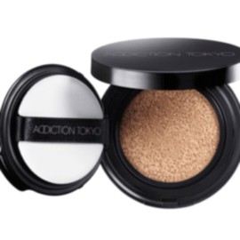 ADDITION Skin Reflective Lasting UV Cushion Foundation with Refill and Puff, 0.4 oz (12 g) [006 Almond Beige]