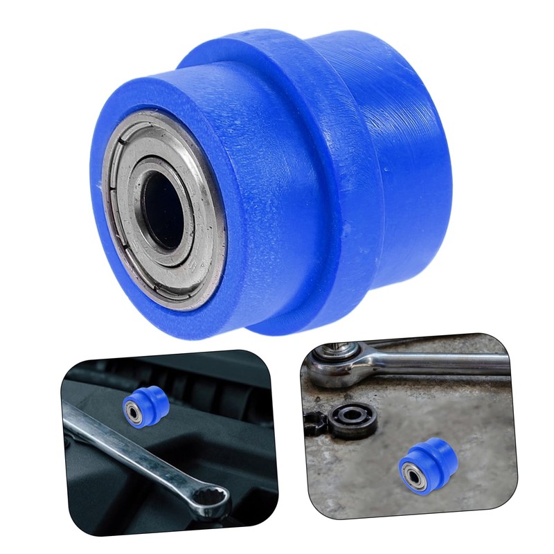 NOLITOY Motorcycle Chain Tensioner Guide Wheel 8mm Steel Construction for