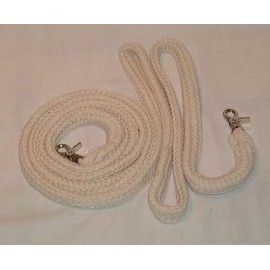 Pferdeseile_DE Cotton Rope Reins Closed Approx. 3.05 m Long Natural