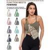 Checkered Sling Bag for Women, Small Checkered Crossbody Chest Bag