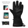 1Pair Electric Heated Gloves Warm Touch Screen Removable Graphene Heating