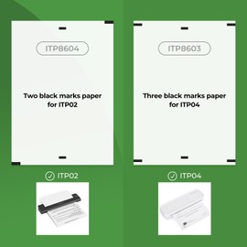 MUNBYN Thermal Printer Paper 8.5 x 11 Inch, US Letter Size Thermal Paper 200 Sheets, Compatible with ITP02 and ITP01, Continual Feeding Thermal Paper