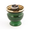 Berk KH-512 Incense Burner Brass Enamel Green
