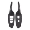 car-attention Carbon Fiber ABS Window Lift Switch Button Panel Cover
