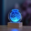HeZhiNing Crystal Ball Night Light Creative Night Scene Astronomy 3D