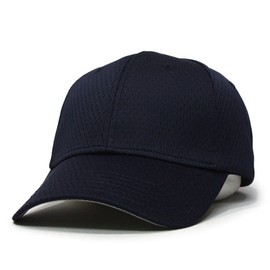 Plain Pro Cool Mesh Low Profile Structured Adjustable Baseball Cap (Navy)
