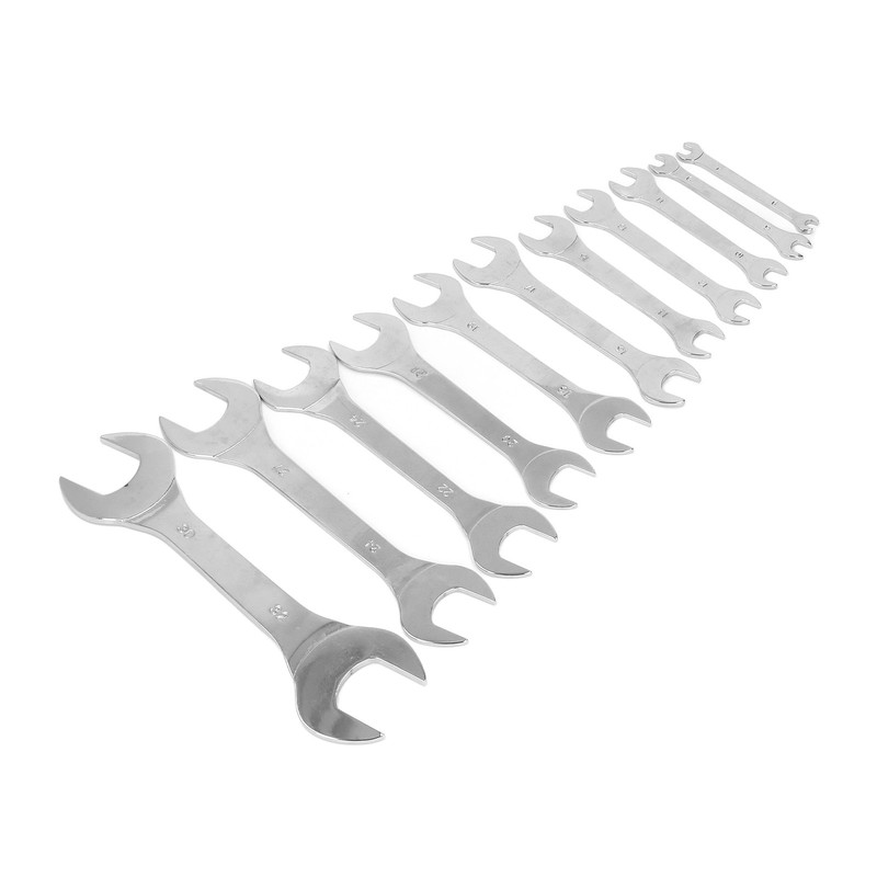 11Pcs Dual Open End Spanner Set Anti Rust High Hardness