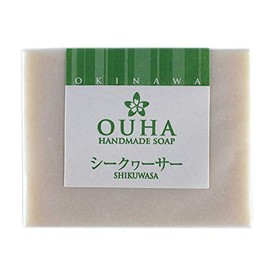 Okinawa Handmade Facial Cleansing Soap, Ouha Soap, Shikwasa, 3.5 oz (100 g) x 6, Nobiletin, Shikwasa from Okinawa Prefecture, Deep Ocean Water, Synthetic Coloring, Preservative-Free