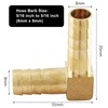 Zorfeter Brass Hose Barb Fitting 5/16" 8mm ID 90 Degree