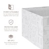 RGI Home Decorative Storage Bins, Set of 2 Rectangular Greyboard