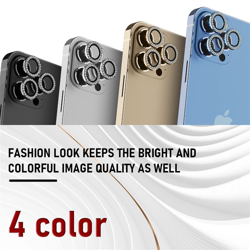 Suoman 3-Pack for 12 Pro Max Camera Lens Protector, 9H