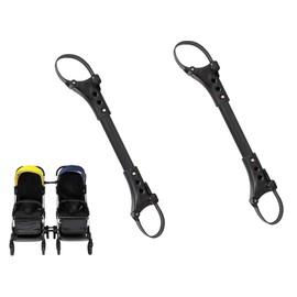 LimCryspp Conector Universal para Cochecitos Gemelares - Adaptador Práctico para Carriolas Dobles, Accesorio Esencial para Padres de Gemelos. Compatible con la Mayoría de Marcas, Fácil Instalación y Diseño Resistente (negro)