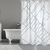 MSV Anti-Mould Shower Curtain - Anti-Bacterial, Washable, Waterproof, with 12