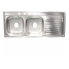CNX Tarja Doble Cocina Para Empotrar Con Escurridero 120 X
