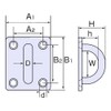 Himejiya IP-8 Stainless Steel Eye Plate #8 Nominal 0.3 inch