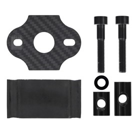 HOUSON Replacement Part for F12 Seatpost - Ultralight Carbon Clamp Set (44g) with Titanium Bolts | Repair Kit for Carbon Seat Tubes