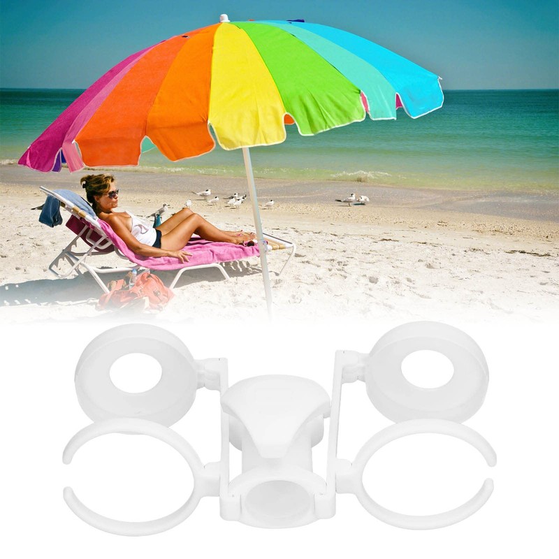 Parasol Drink Holder, Powerful Durable Beach Umbrella Drink Holder, Lightweight,