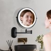 Wall Mounted Makeup Mirror with Light: 30X/1X 8.5'' Double Sided
