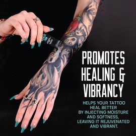 Base Laboratories Tattoo Revitalize Foam | Gel-to-Foam Antibacterial Tattoo Aftercare Soap | Deep Cleansing, Moisturizing & Healing for Fresh & Scabbed Tattoos with Chamomile & Aloe Vera | 12 Packets