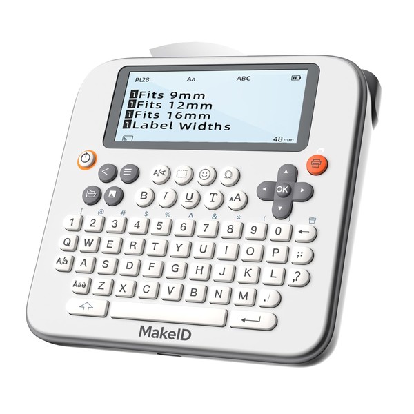 Makeid Label Maker E1, Bluetooth Rechargeable Label Maker Machine, QWERTY