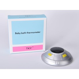 TKY Baby Bath Thermometer with Floating Toys - Digital Water & Room Temperature Monitor, Rechargeable Thermometer with Alerts for Newborn Bath Essentials, Infant Safety(TKYCD009)