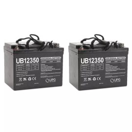 UPG UB12350 12V 35AH Internal Thread Battery For Drive Medical CPN16FBA - 2 Pack