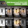CRIRY 13" Motion Sensor Black Exterior Lighting Fixtures 2Pack, Dusk