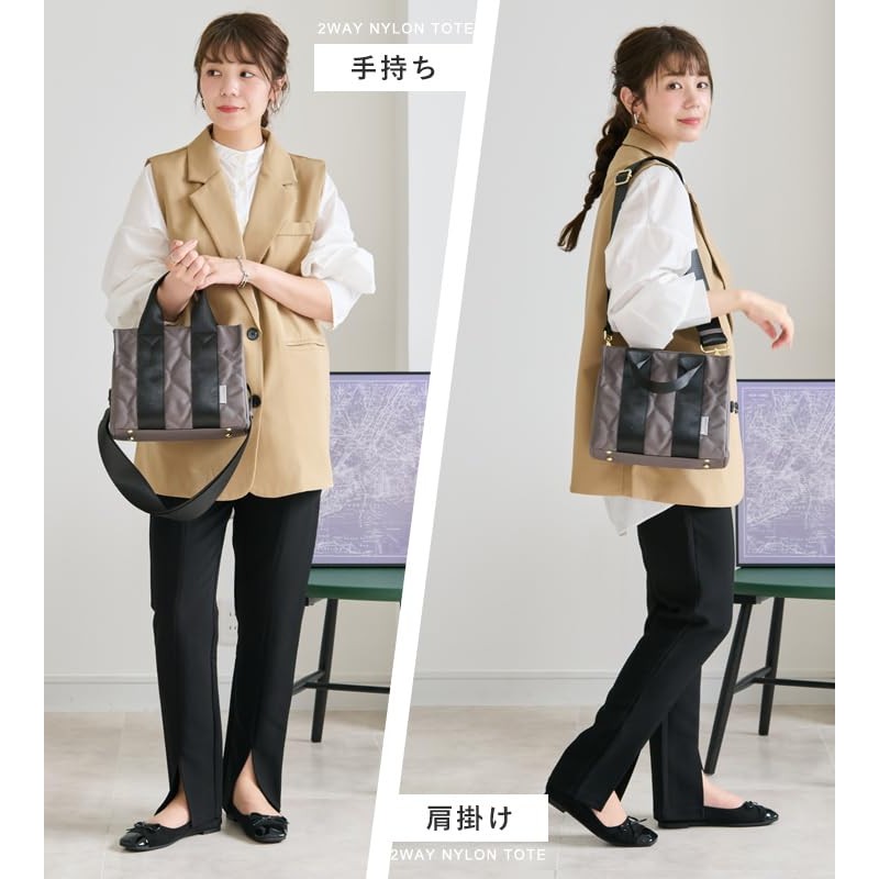 Lizdays Women's Nylon Tote Bag, Lightweight, Mini Bag, Shoulder Bag,