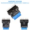 MZHOU USB 3.0 9 Pines a USB 2.0 9 Pines