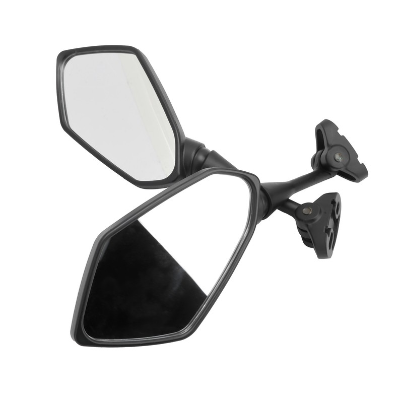 Pair Motorcycle Rearview Mirrors Black Visibility Replacement for Honda CBR