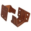ZZLZX 4PCS Blinds Installation Support Frame, Brown Wooden Window Blinds