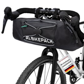 BIKEPACK Bicycle Bag Frame – Ideal Bicycle Bag, Frame Bag Bicycle for Road Bike & Mountain Bike – Top Tube Bag Perfect as Bikepacking Bags/Premium Bicycle Bags (Handlebar Bag)