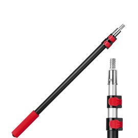 Bates- ‎Telescoping Pole, 2.4 to 6 Ft Long, Black & Red, Paint Roller Extension Pole for Painting