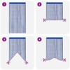 vidaXL String Curtains 2 pcs 100x250 cm Blue
